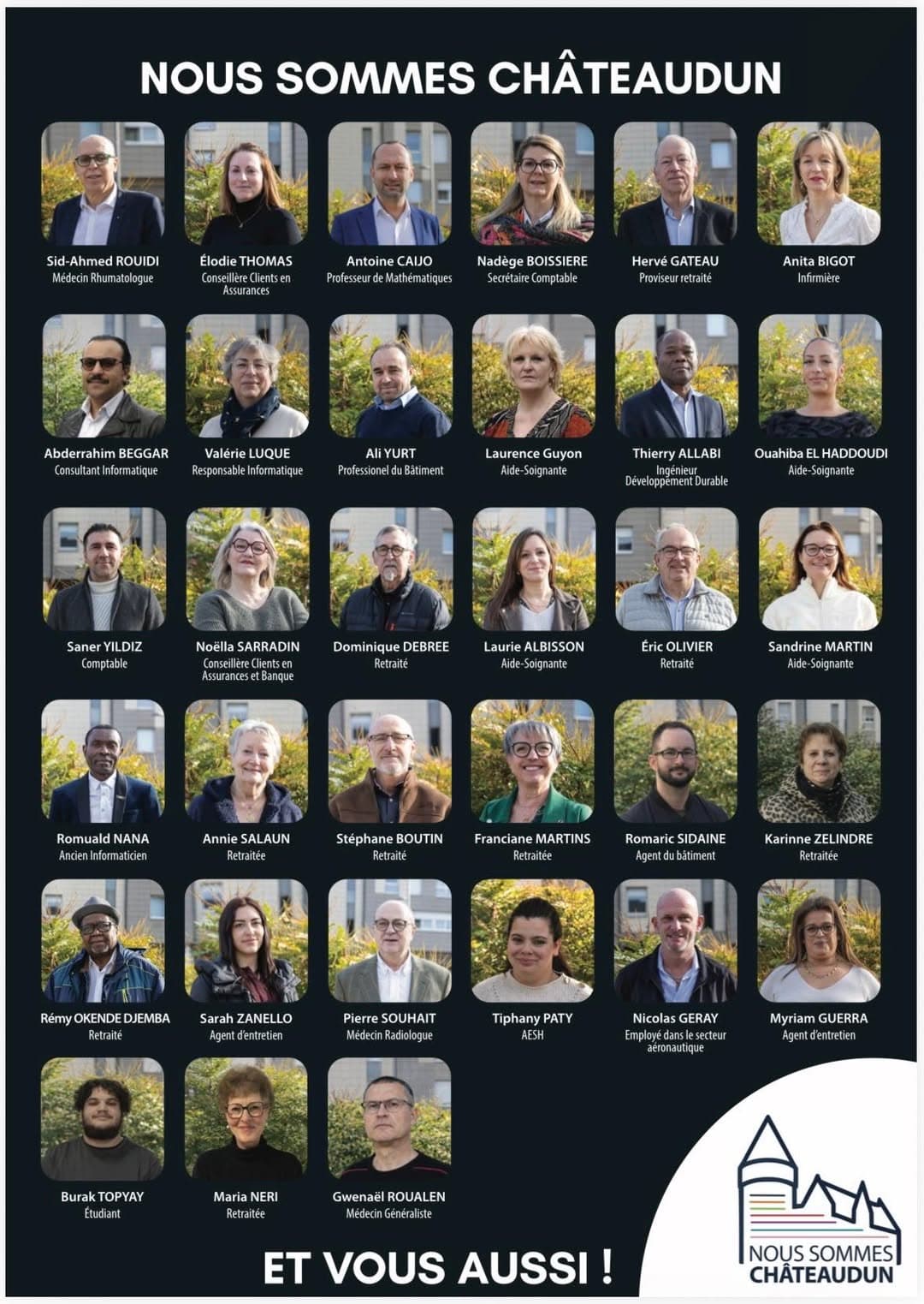 Présentation de la liste Nous sommes Châteaudun